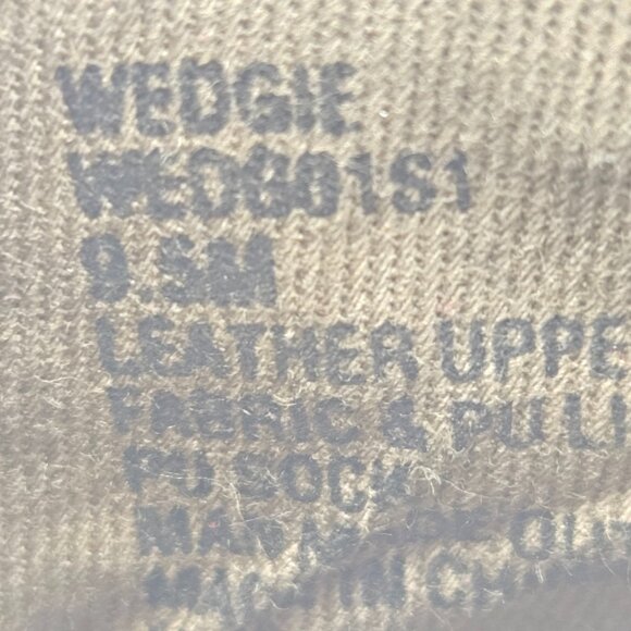 Steve Madden Wedgie Gray Suede Hidden‑Wedge Sneaker Bootie Size 9.5M - Picture 6 of 7